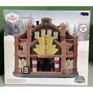 Holiday Time Vintage Victorian 2023 Casino Ceramic House Christmas Holiday Decor